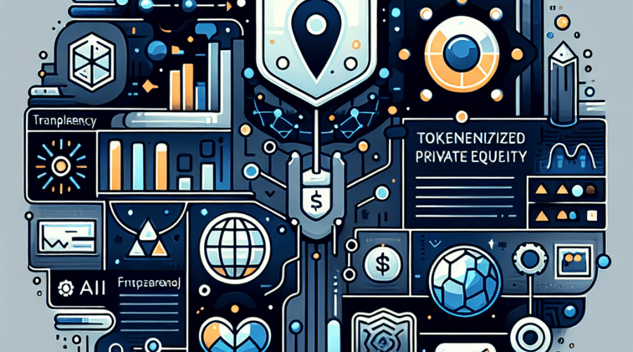 **SEO Optimized Alt-Text:** Sleek modern blog header image for IPO Genie featuring a dynamic blend of dark blue and orange, visually connecting traditional finance with blockchain technology. Image showcases digital tokens unlocking access to pre-IPO startup investment, representing tokenized private equity, AI-driven deal discovery, and fractional ownership. Includes subtle icons for transparency, AI, and compliance, with abstract shapes, data lines, and blockchain motifs, conveying global opportunity, inclusivity, and a trustworthy fintech brand identity.