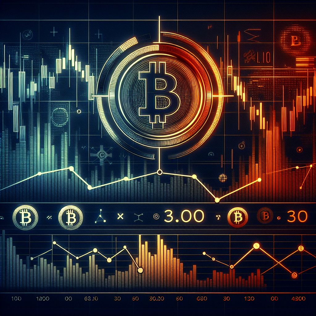 **SEO Alt-Text:** Modern, professional horizontal image showing a stylized graph with a sharp decline to the 30 mark, representing the drop in the Altcoin Season Index, as Bitcoin’s bright orange logo rises prominently and smaller, faded altcoin icons recede; dynamic tech-inspired background in orange (#FF9811), dark blue (#000D43), and midnight blue (#021B88) with subtle overlay of candlestick and line charts, symbolizing Bitcoin dominance and the decline of altcoins in digital finance trends.