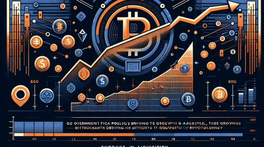 **SEO alt-text:** Modern blog header image illustrating U.S. government fiscal policy boosting cryptocurrency growth, featuring dynamic graphics of Treasury bills flowing into Bitcoin, altcoins, and DeepSnitch AI token symbols. The scene includes economic charts, upward liquidity waves, and digital tokens, all styled in vibrant Orange (#FF9811), Dark Blue (#000D43), and Midnight Blue (#021B88) brand colors, representing fintech innovation and fiscal-driven crypto market expansion.