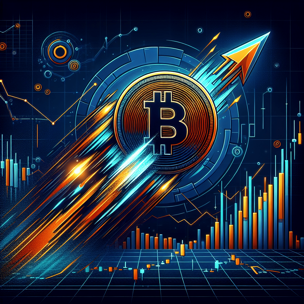 **SEO-Optimized Alt Text:** Modern digital illustration of an abstract cryptocurrency token breaking through a vibrant $30 resistance barrier with a powerful upward trajectory toward a glowing $32 target; dynamic candlestick chart and rising trading volume bars in the background, using a sleek color palette of deep dark blue, midnight blue, and vivid orange, tech-forward style, 1200x628 pixels, ideal for a finance WordPress blog about crypto market momentum.