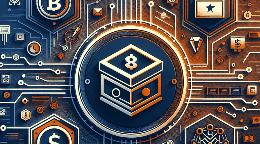 **SEO Alt-Text:** Modern fintech blog header image with a clean design in brand colors (orange #FF9811, dark blue #000D43, midnight blue #021B88); features a secure digital vault and US dollar symbol at the center, surrounded by stylized interconnected blockchain nodes forming a strong, stable core to convey digital stability and trust. Includes transparent data charts, stamped verification marks, a subtle U.S. flag motif, and a faint Office of the Comptroller of the Currency emblem for regulatory and financial confidence. Sleek, professional, and visually appealing—ideal for financial technology and regulatory compliance topics.