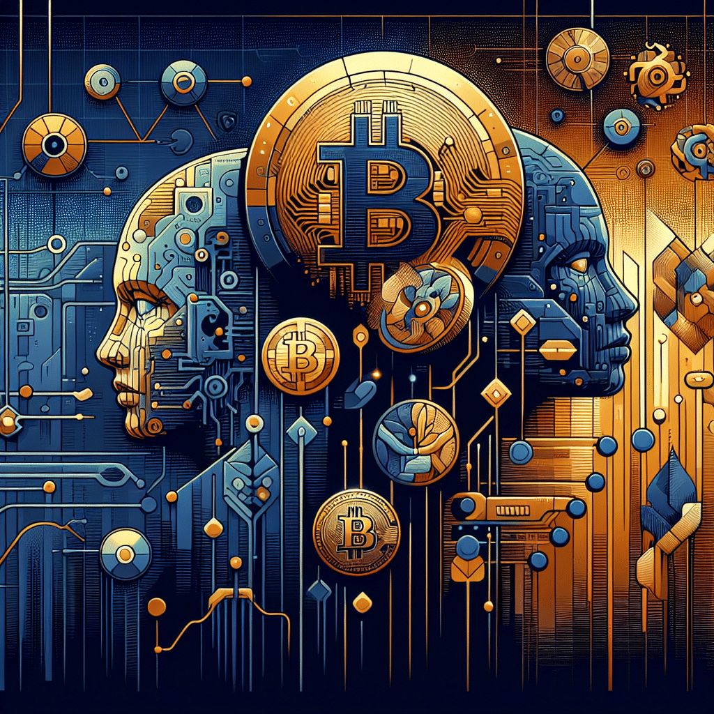 **SEO Alt-Text:** Sleek, modern 1200x628px digital illustration showcasing a stylized Bitcoin with subtle Bhutanese motifs, set against a dynamic, fluctuating crypto market chart. The image features futuristic AI elements, including abstract circuit patterns and a robotic head, with highlighted icons representing emerging crypto projects DeepSnitch AI, AlphaPepe, and Bitcoin Hyper. The professional design uses a bold color palette of #FF9811 orange, #000D43 dark blue, and #021B88 midnight blue to evoke the interplay between global events, innovation, and volatility in the cryptocurrency world.