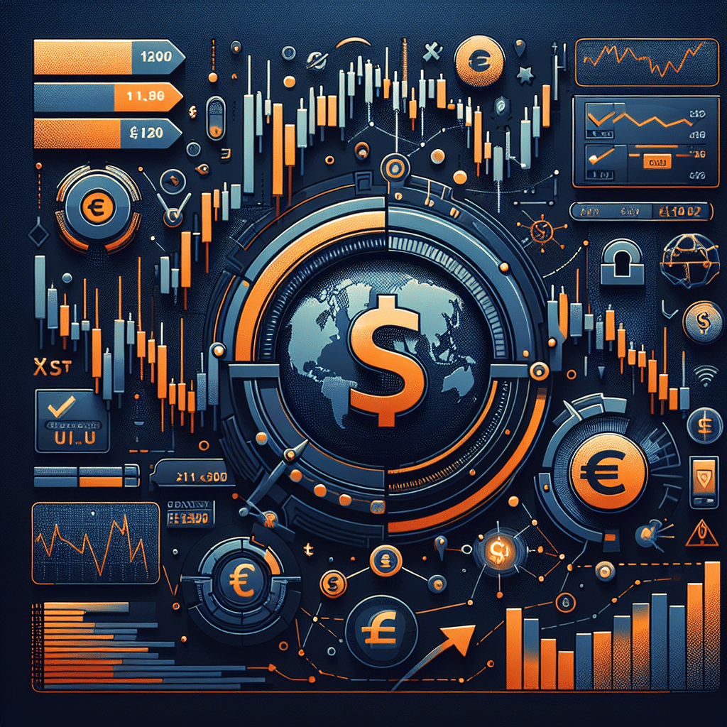 **SEO Alt-Text:** Modern financial blog header image (1200 x 628px) showing EUR/USD currency pair dropping below 1.1650 with dynamic candlestick charts, digital tickers, downward arrows symbolizing Euro weakness, upward arrows for Dollar strength, and integrated geopolitical icons including a world map with the Middle East highlighted. Visuals include safe-haven motifs like a shield and vault around the Dollar symbol, all designed in brand colors Orange #FF9811, Dark Blue #000D43, and Midnight Blue #021B88, conveying urgency and market volatility for a financial news website.