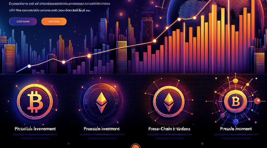 SEO alt-text: Sleek, modern blog header image sized 1200x628 pixels, featuring a dynamic, upward-trending Bitcoin price chart with bold institutional investor graphics on the left, contrasted by vibrant futuristic imagery representing presale tokens and the Pepeto logo on the right. Digital coins and crypto icons subtly outlined throughout the design symbolize innovation and cross-chain technology. The image uses deep gradients of orange (#FF9811), dark blue (#000D43), and midnight blue (#021B88) for a cohesive, professional look that captures excitement for the next crypto bull run and digital asset investment opportunities.