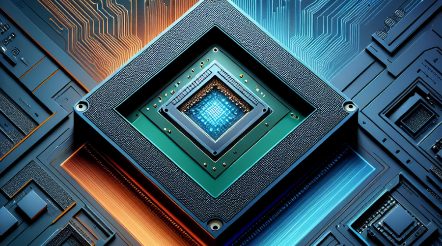 **SEO-Optimized Alt Text:** Modern digital illustration of the 2025-2026 AMD vs. Intel rivalry, showing an orange AMD processor and a dark blue Intel processor facing off, separated by dynamic upward graphs and arrows highlighting AMD's data center and AI growth, contrasted with static analytics for Intel, all set in a high-tech, semiconductor-inspired design with vibrant brand colors for a sleek, competitive blog header.