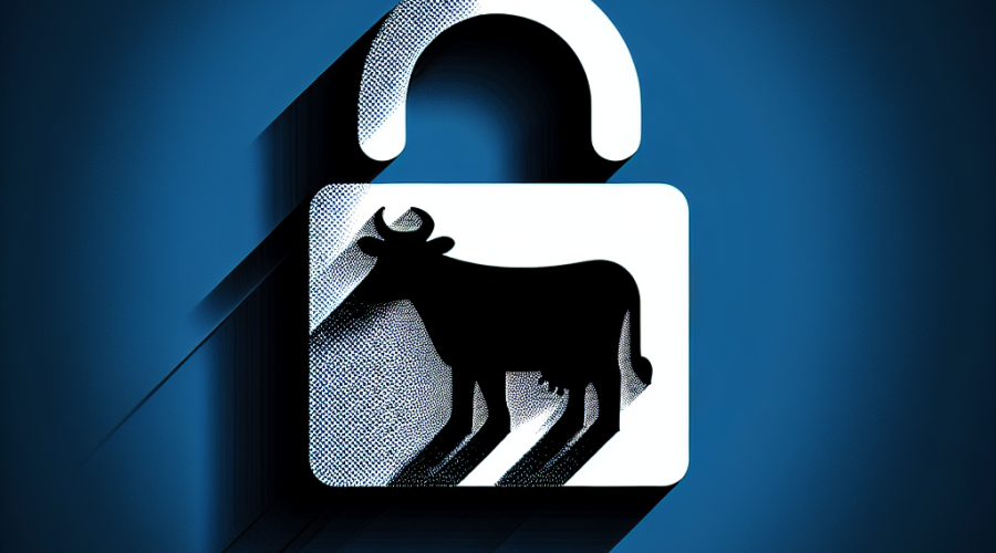 "Dark blue graphic featuring a locked domain symbol and shadow of CoW Swaps' logo, overlaid with an urgent orange transparent layer. Bold white text reads 'CoW Swap Protocol: Temporary URL Activated'. Small Twitter and Discord logos indicate official communications. This image adheres closely to the brand color palette of CoW Swaps."